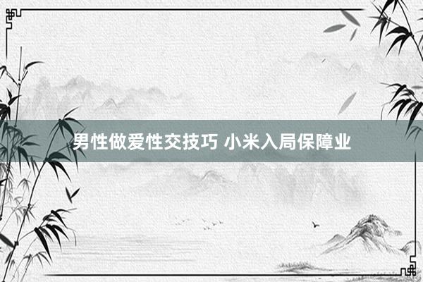 男性做爱性交技巧 小米入局保障业